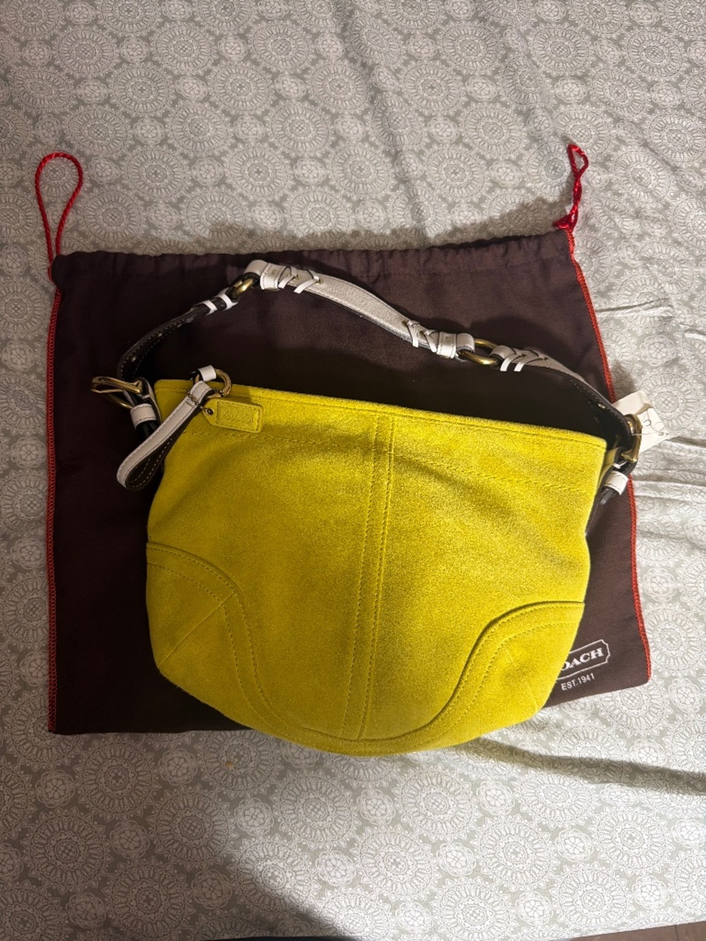 Coach vintage SoHo Suede/Brass